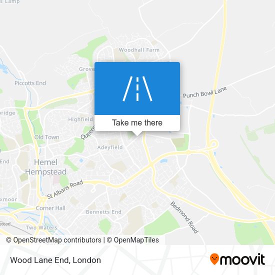 Wood Lane End map