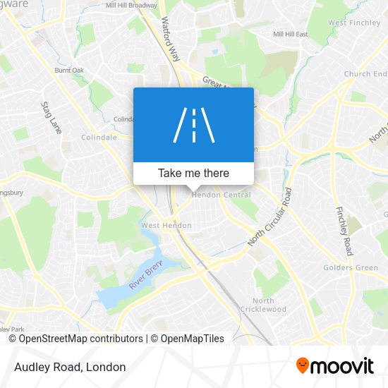 Audley Road map