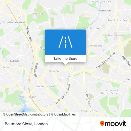 Boltmore Close map