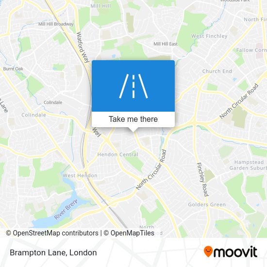Brampton Lane map