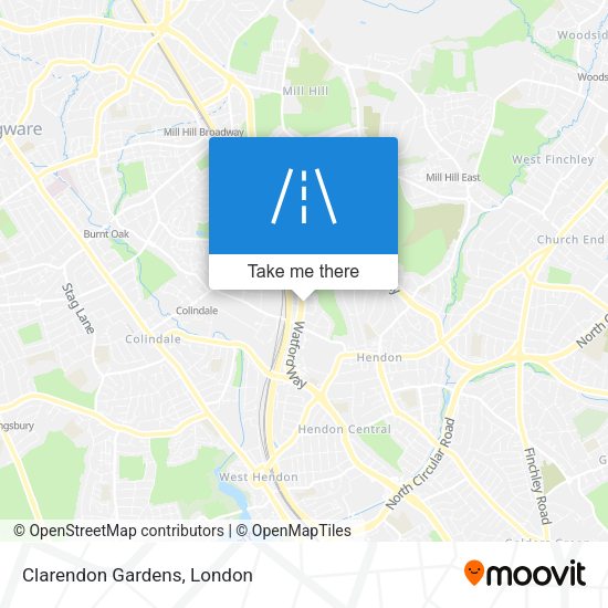 Clarendon Gardens map
