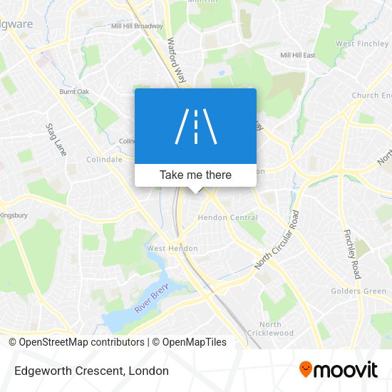 Edgeworth Crescent map