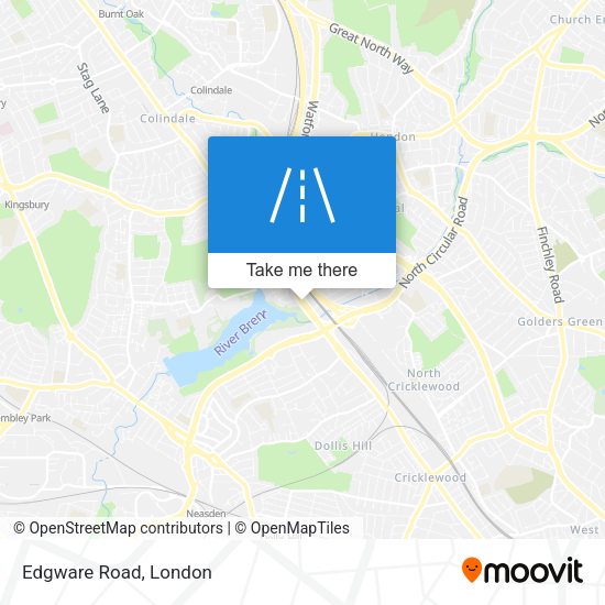 Edgware Road map