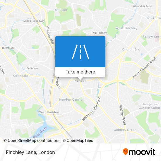 Finchley Lane map