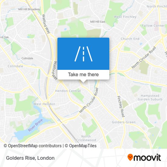 Golders Rise map