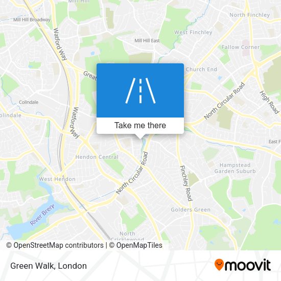 Green Walk map