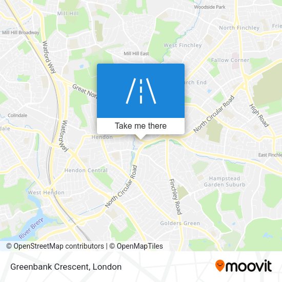 Greenbank Crescent map