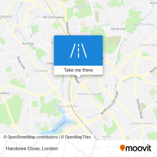 Handowe Close map