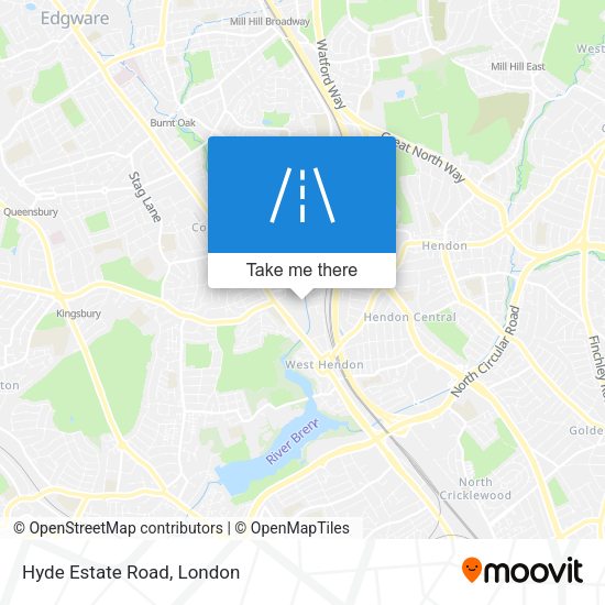 Hyde Estate Road map