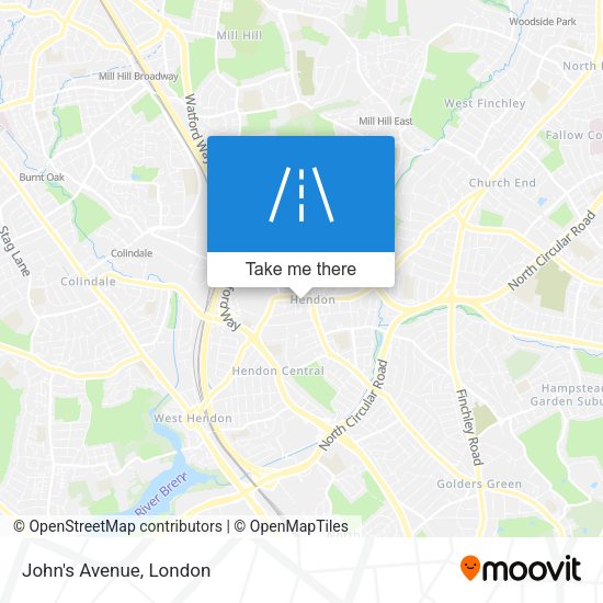 John's Avenue map