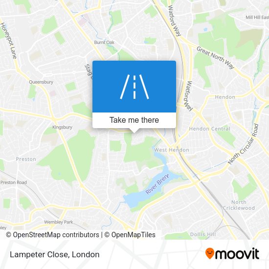 Lampeter Close map
