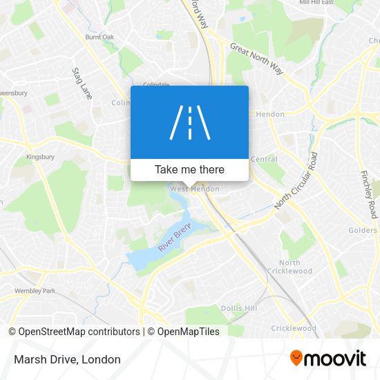 Marsh Drive map