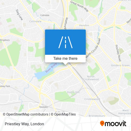 Priestley Way map