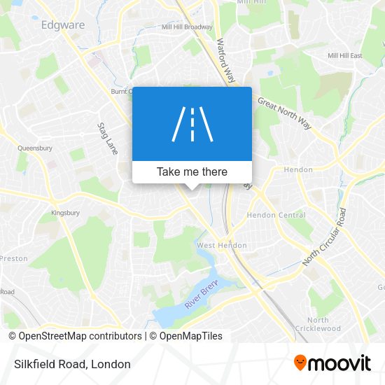Silkfield Road map
