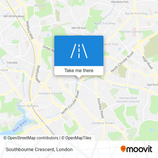 Southbourne Crescent map