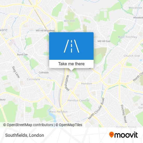 Southfields map