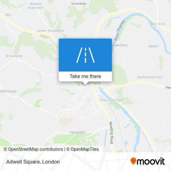 Adwell Square map