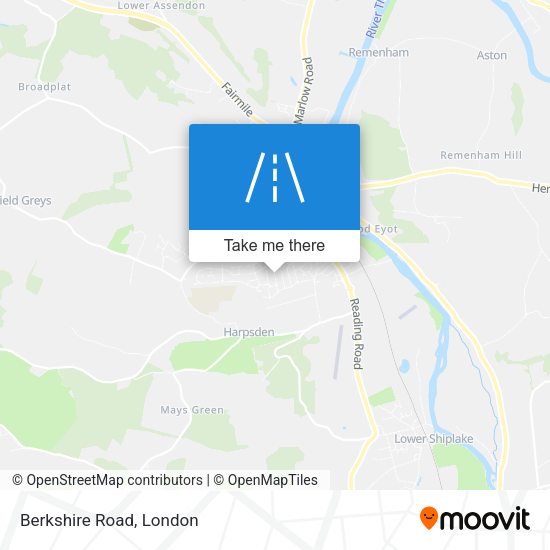 Berkshire Road map