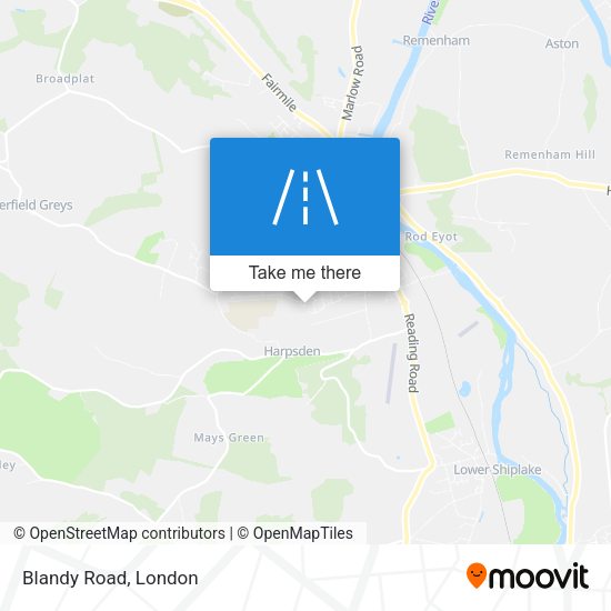 Blandy Road map