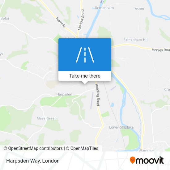 Harpsden Way map