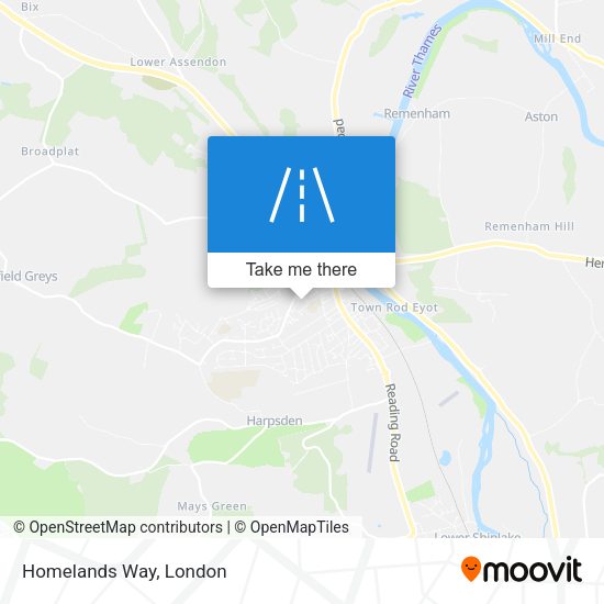Homelands Way map