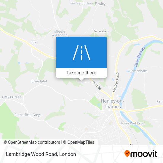 Lambridge Wood Road map