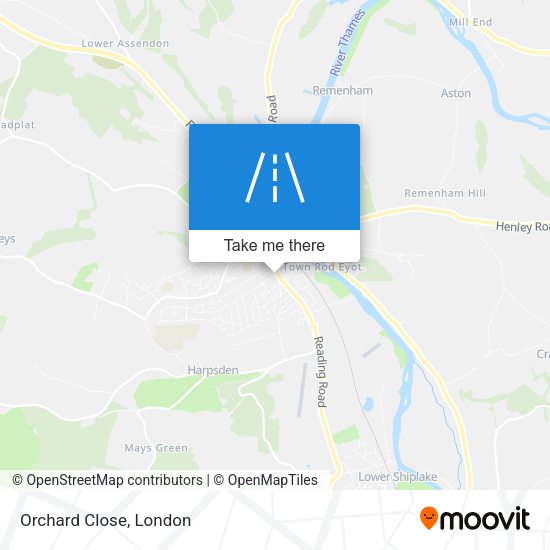 Orchard Close map