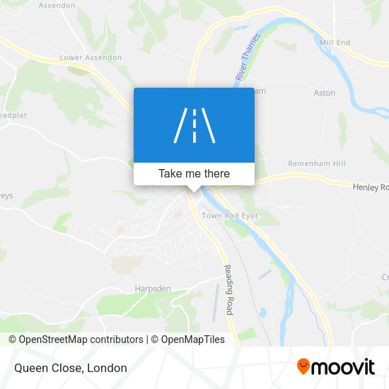 Queen Close map