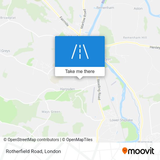 Rotherfield Road map