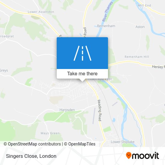 Singers Close map