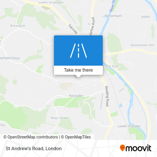 St Andrew's Road map