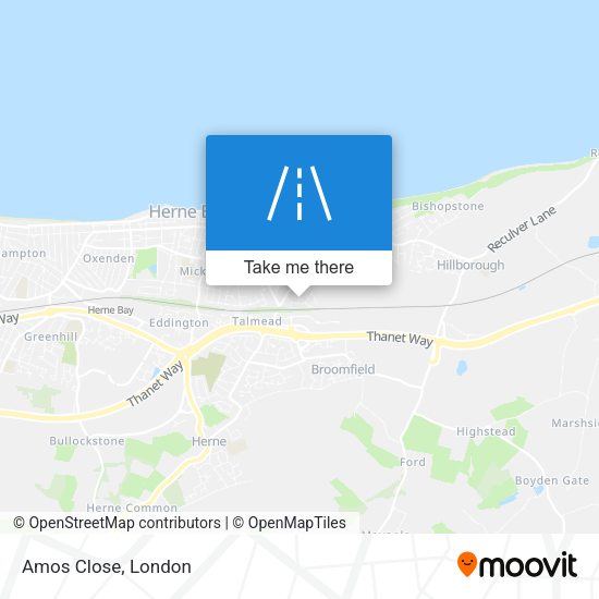 Amos Close map