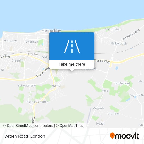 Arden Road map