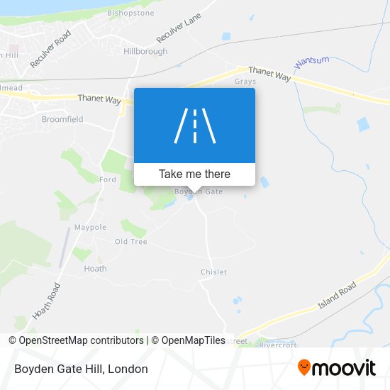 Boyden Gate Hill map