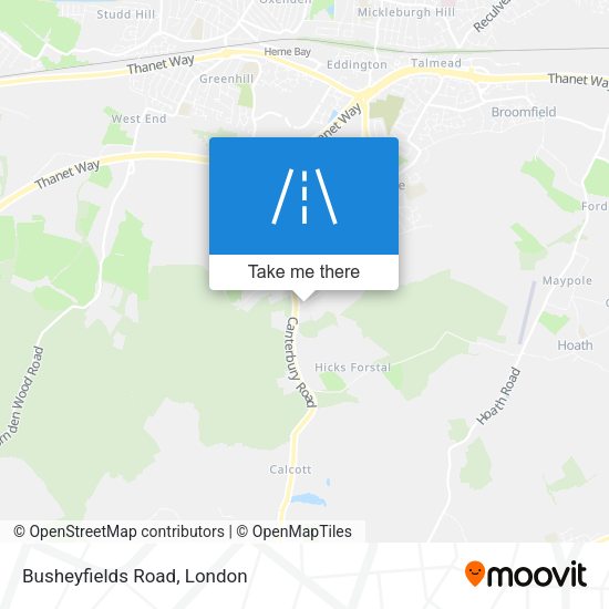 Busheyfields Road map