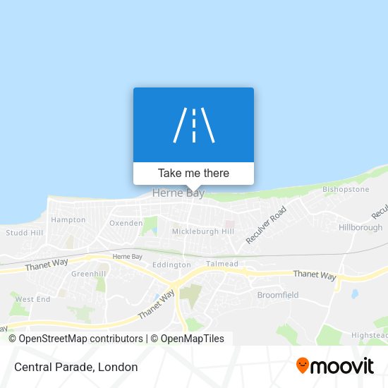 Central Parade map