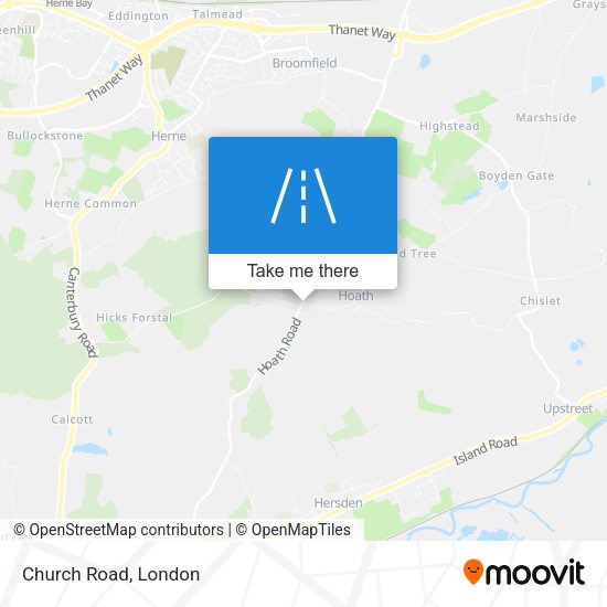 Church Road map