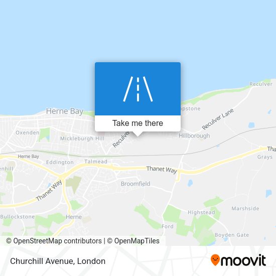 Churchill Avenue map