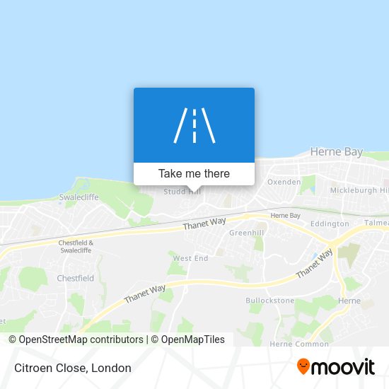 Citroen Close map