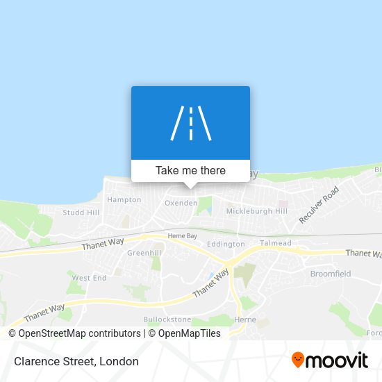 Clarence Street map