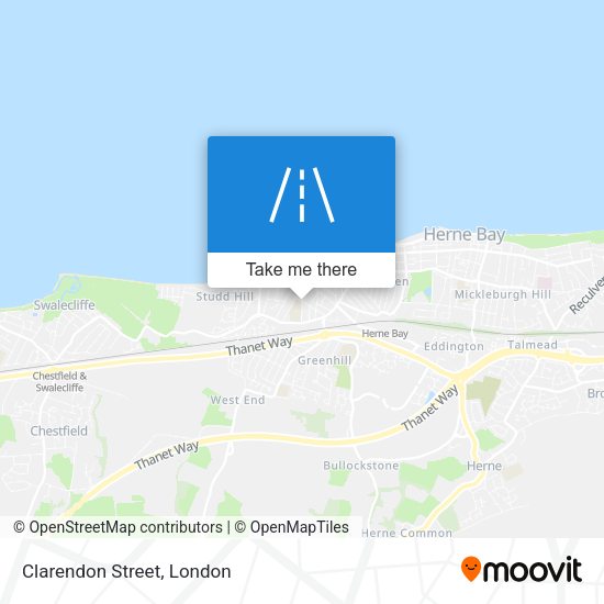 Clarendon Street map