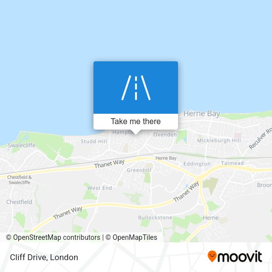 Cliff Drive map