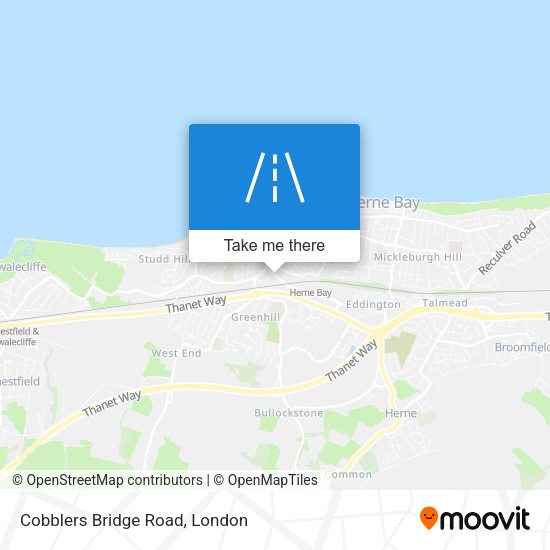 Cobblers Bridge Road map