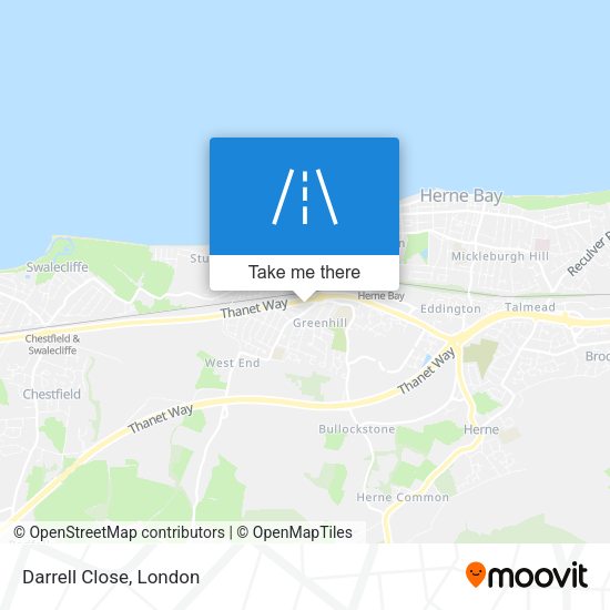 Darrell Close map