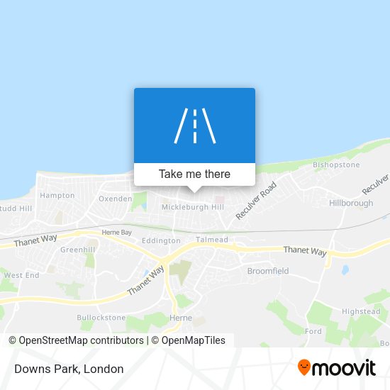 Downs Park map
