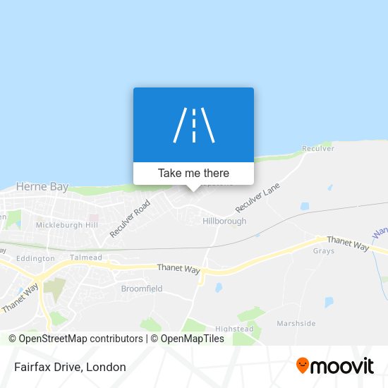 Fairfax Drive map
