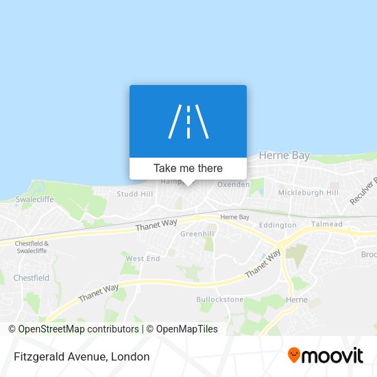 Fitzgerald Avenue map