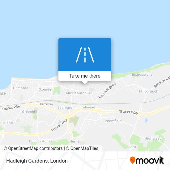 Hadleigh Gardens map