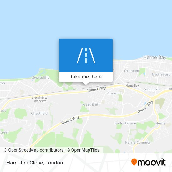 Hampton Close map