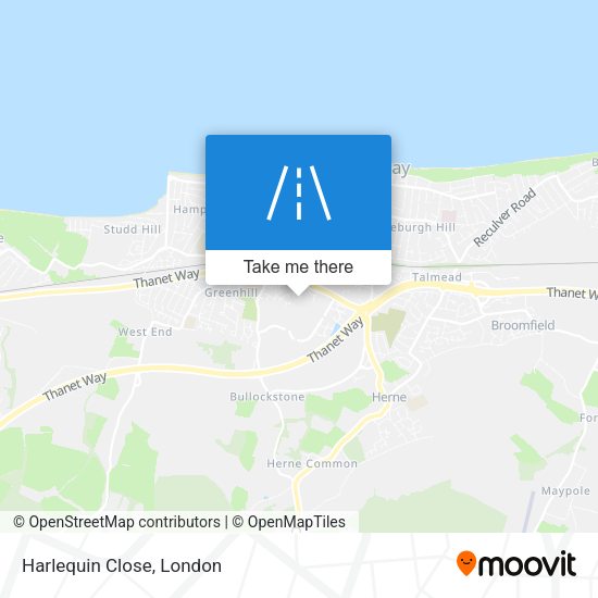 Harlequin Close map